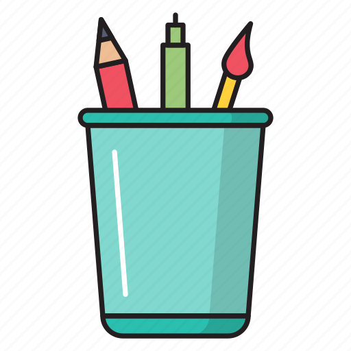 Education, jar, pen, pencil, stationary icon - Download on Iconfinder