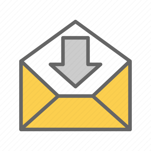 Inbox, letter, mail, message, notification, office, receive icon - Download on Iconfinder