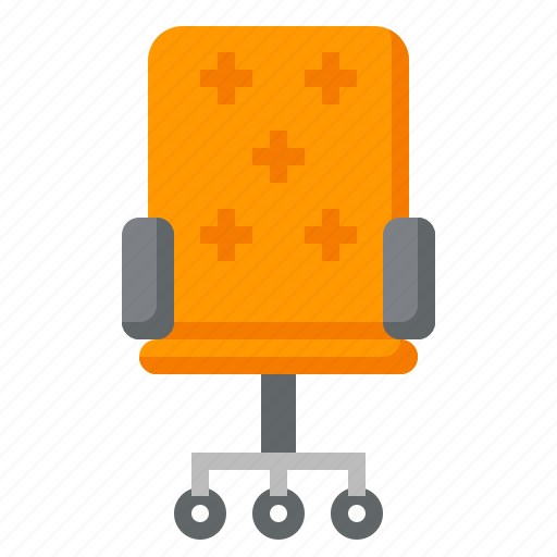Buildings, chair, desk, furniture, household, seat, sitting icon - Download on Iconfinder
