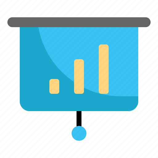 Report, presentation, growth, graph, chart, analytics icon - Download on Iconfinder