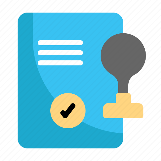 Rubber, stamp, document, repotr, file icon - Download on Iconfinder