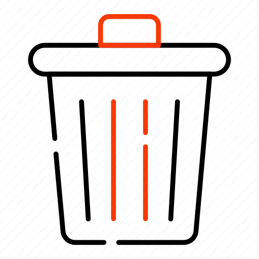 Dustbin, waste bin, garbage basket, trash bin, ashbin icon - Download on Iconfinder