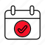 calendar, approve, approved, schedule, event 