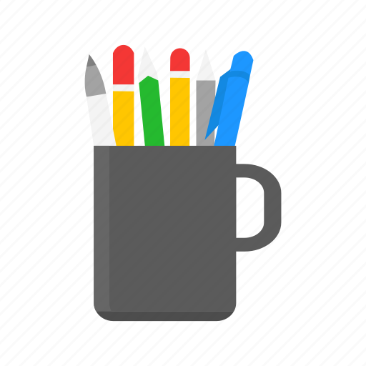 Draw, marker, mug of pens, pencil icon - Download on Iconfinder