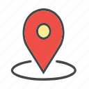 around location, check location, current location, location, map pin, pin, arrow, download, pointer