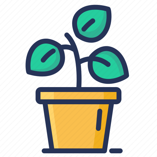 Flower, growing, plant, pot icon - Download on Iconfinder
