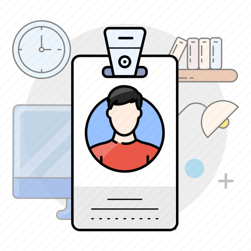 Office, badge, id, man, card icon - Download on Iconfinder