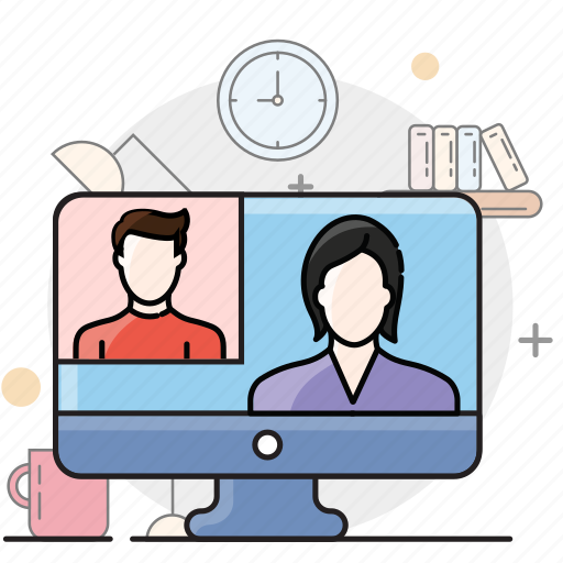 Office, meeting, online, discussion icon - Download on Iconfinder