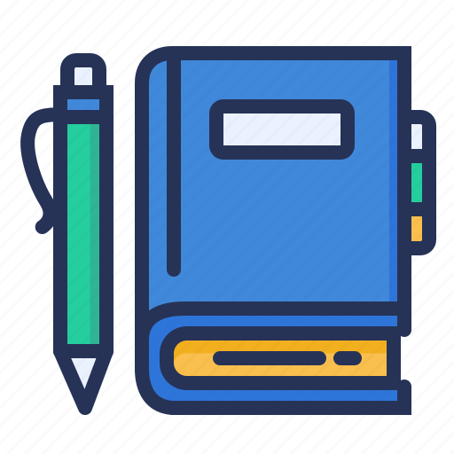 Diary, notebook, organizer, pen icon - Download on Iconfinder