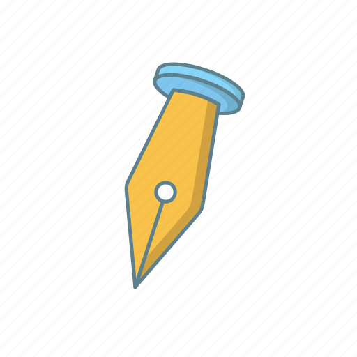 Ink, edit, write icon, pen, vector icon, angled icon - Download on Iconfinder