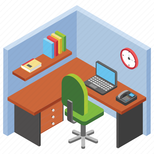 Employee table, manager cabin, office desk, project manager, workplace icon - Download on Iconfinder