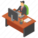 employee desk, employee table, employee working, job, workplace