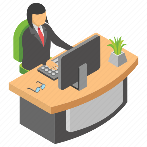 Business room, employee office, office, official desk, workplace icon - Download on Iconfinder
