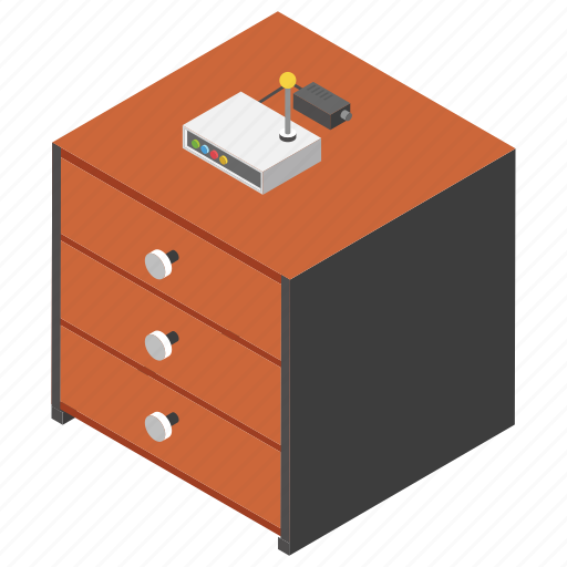 Hotspot, office equipment, office internet, router, side table icon - Download on Iconfinder