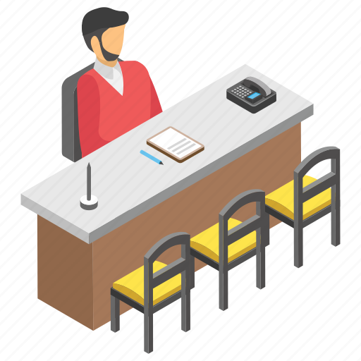 Employee desk, employee table, employee working, job, workplace icon - Download on Iconfinder