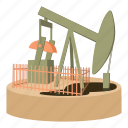 cartoon, derrick, fuel, oil, oilpump, pump, tower