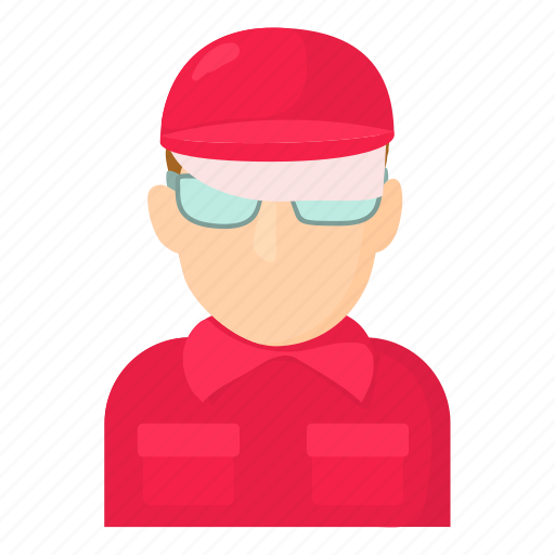 Cartoon, contractor, hardhat, hat, person, worker, workman icon - Download on Iconfinder
