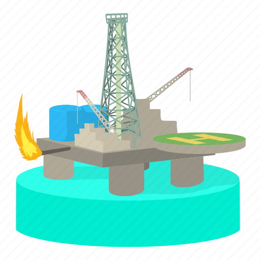 Cartoon, engineering, industrial, oilplatform, plant, pollution, power icon - Download on Iconfinder