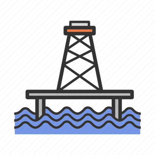 Derrick, offshore, oil, platform, stage, tower icon - Download on Iconfinder