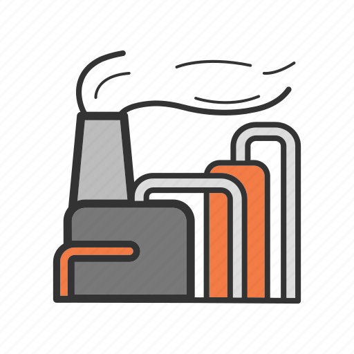 Factory, oil, plant, refinery, smoke icon - Download on Iconfinder