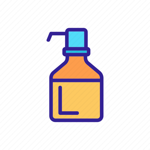 Bottle, measuring, oil, package, pressure, pump, scale icon - Download on Iconfinder