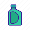 bottle, fluid, handle, measuring, oil, package, pump