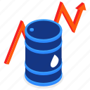 oil, analytics, barrel, diagram