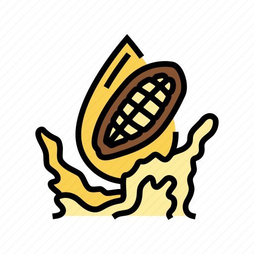 Cocoa, butter, liquid, yellow, oil, drop icon - Download on Iconfinder