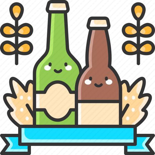 Beer bottle, alcoholic, alcohol, drink, oktoberfest icon - Download on Iconfinder