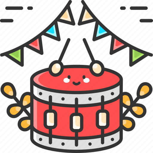 Drum, festival, party, celebration, oktoberfest icon - Download on Iconfinder