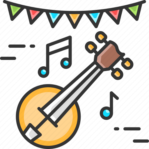 Banjo, music, party, celebration icon - Download on Iconfinder
