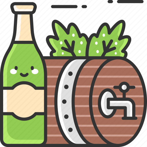 Beer bottle, pub, barrel, alcohol, drink icon - Download on Iconfinder