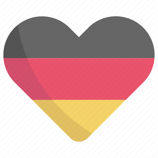Love, heart, germany, national, flag, country, nation icon - Download on Iconfinder