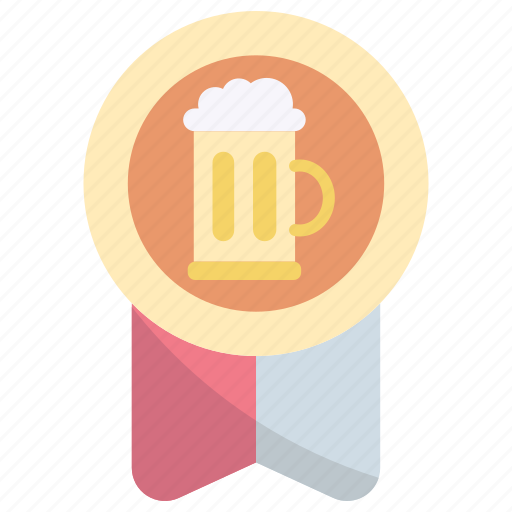 Badge, award, medal, beer, alcohol, drink, beverage icon - Download on Iconfinder