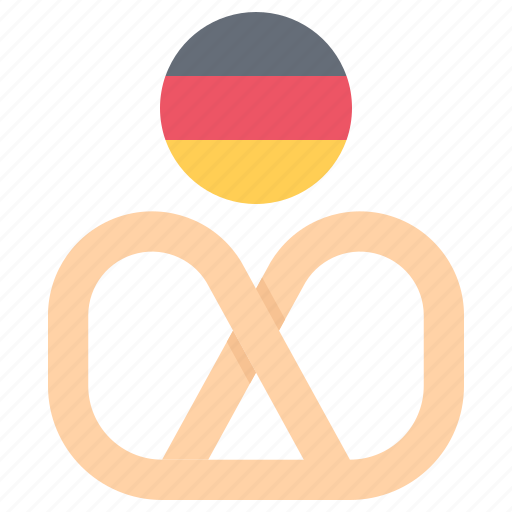 Pretzel, food, flag, oktoberfest, germany, country, culture icon - Download on Iconfinder