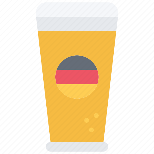 Beer, glass, flag, oktoberfest, germany, country, culture icon - Download on Iconfinder