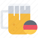 beer, cup, flag, oktoberfest, germany, country, culture, international