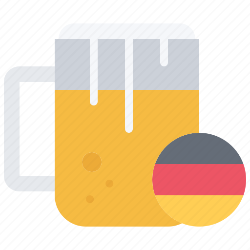 Beer, cup, flag, oktoberfest, germany, country, culture icon - Download on Iconfinder
