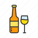 - beer, drink, alcohol, beverage, glass, bottle, wine, party