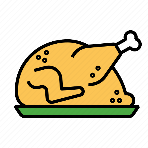 Oktoberfest, roast, chicken, meat, leg, grilled, food icon - Download on Iconfinder