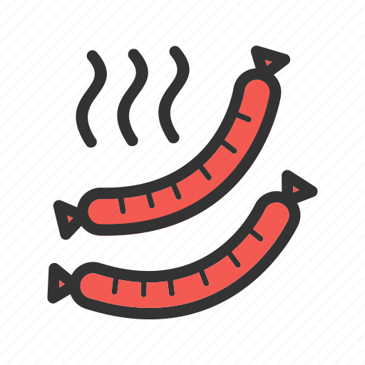 Barbecue, food, grill, hot, hotdog, meat, sausage icon - Download on Iconfinder