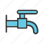 faucet, metal, pipe, stream, tap, water, white 