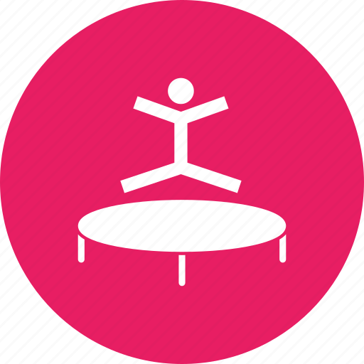 Fun, games, gymnast, gymnastics, jump, olympics, trampoline icon - Download on Iconfinder