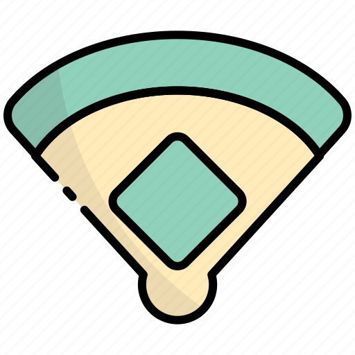 Baseball diamond, baseball, field, arena, ground, sport, sports icon - Download on Iconfinder