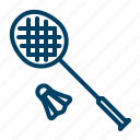badminton, shuttlecock, racket