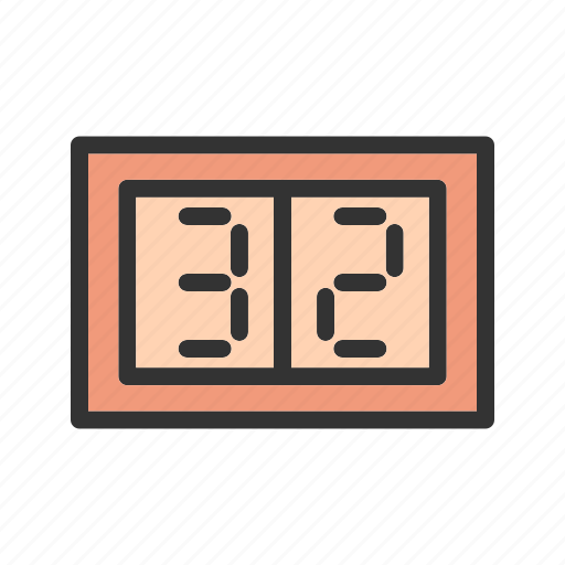 Football, led, number, score, scoreboard, sport, time icon - Download on Iconfinder