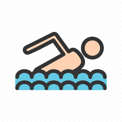 Competition, olympic, pool, swimmer, swimming, track, water icon - Download on Iconfinder