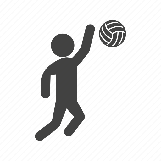 Action, ball, game, indoor, player, volley, volleyball icon - Download on Iconfinder