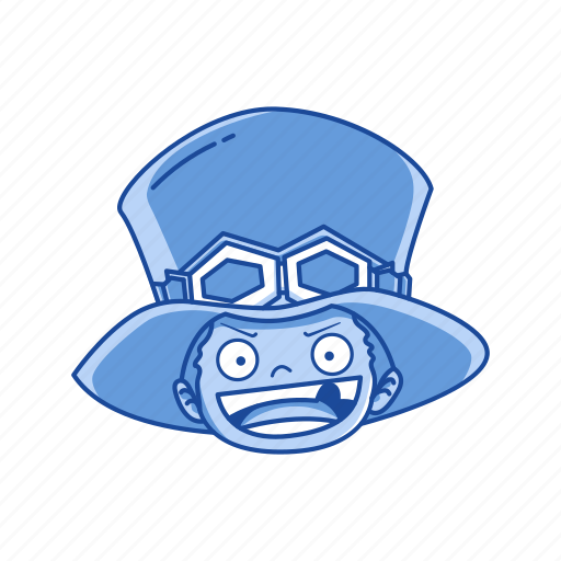 Anime, cartoons, fictional character, one piece, pirate, pirate commander, sabo icon - Download on Iconfinder