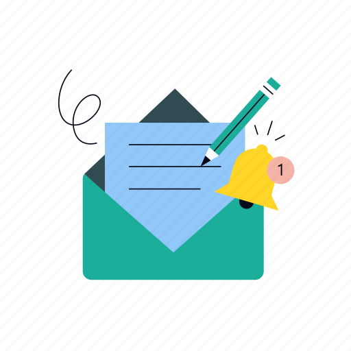 Send, email, mail, letter, arrow, chat, communication illustration - Download on Iconfinder